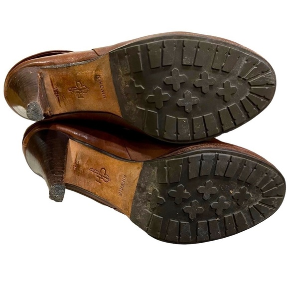 Cole Haan brown leather and houndstooth Nike Air boots size 7.5 - Picture 6 of 9